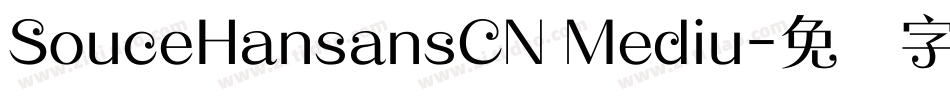 SouceHansansCN Mediu字体转换